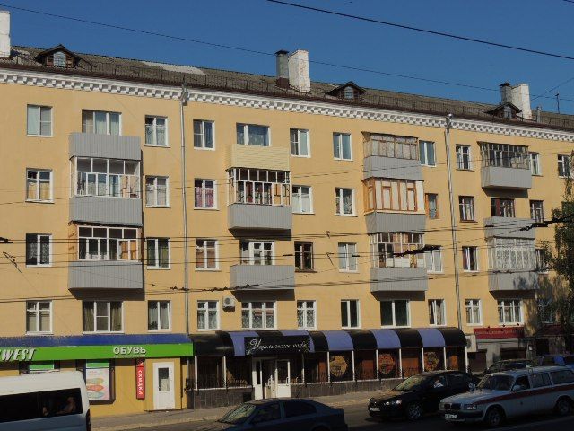 Отремонтированный фасад дома 29 по пр. Ленина